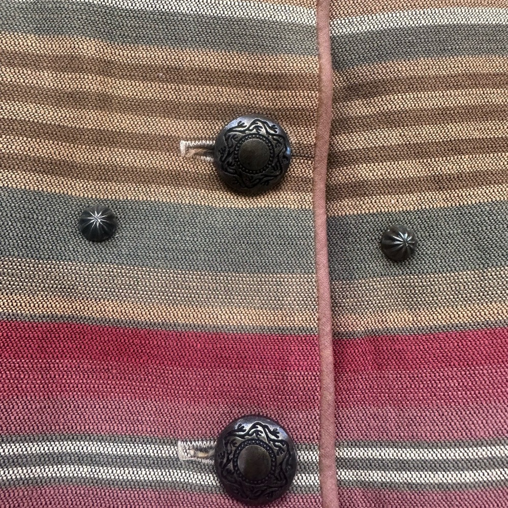 Stonebridge Multicolor Striped Button Vest - image 4
